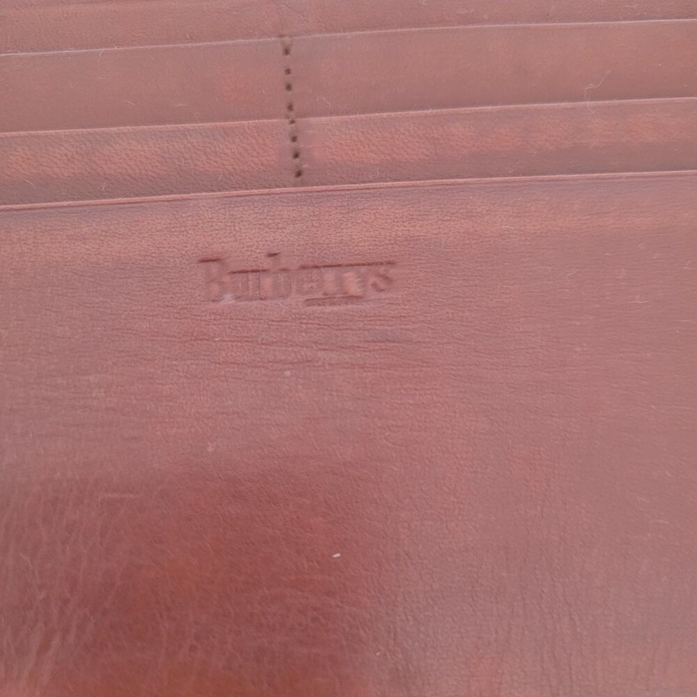 Burberry Leather Wallet Brown Clutch Logo Large Nova Designer Vintage Slim - Picture 4 of 14